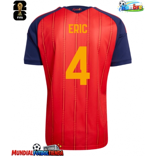 Camiseta España Eric Garcia #4 Primera Equipación Replica Mundial 2026 mangas cortas